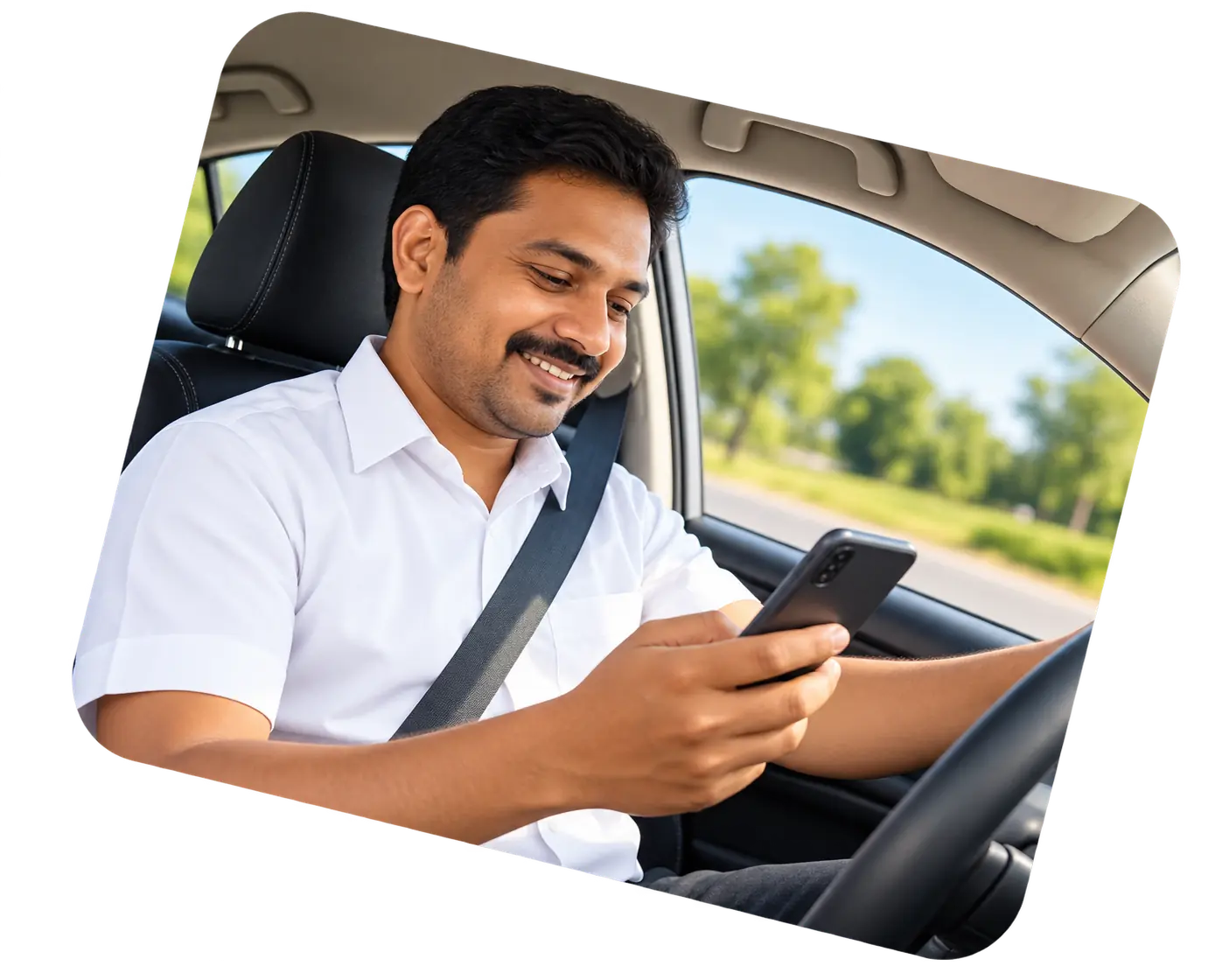IndoreCab Partner Dashboard on Smartphone